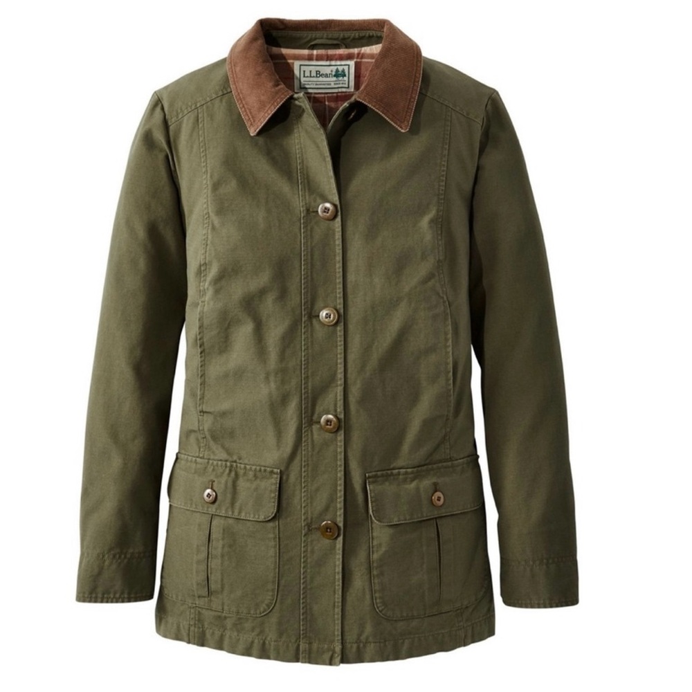 L.L. Bean Women’s Adirondack Flannel Lined Barn Coat Jacket